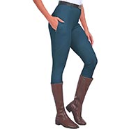 Peacock Blue Womens Full Seat Breeches with Silicone Grip *ONLY ONE PAIR AVAILABLE SIZE M*
