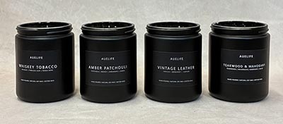Scented Candle Set Whiskey Tobacco/Teakwood Mahogany/Amber Patchouli/Vintage Leather *ONLY ONE SET AVAILABLE*