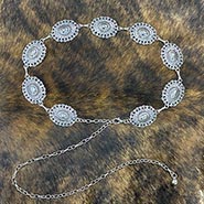 Oval Metal Western Concho Belt *ONLY 1 AVAILABLE*