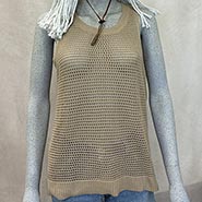 Crochet Sleeveless Sweater *ONLY 1 AVAILABLE Size Medium HAS ISSUES*