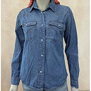Longsleeve Western Denim Shirt HALF PRICE *ONLY ONE AVAILABLE size Medium*