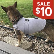 Calming Dog Anxiety Jacket for Thunder, Fireworks * FITS MEDIUM SIZE DOG ONLY 1 AVAILABLE*