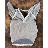 Pony Size Grey Fly Mask With Ears *ONLY ONE AVAILABLE SIZE X-SMALL*