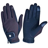 AK Dark Brown/Black Microsuede Mesh Riding Gloves *ONLY ONE PAIR AVAILABLE SIZE MEDIUM*