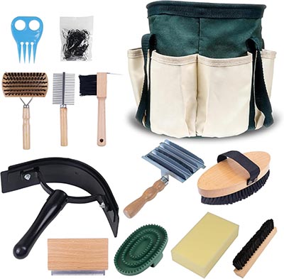 Horse Care Grooming Kit with Canvas Tote - 13 Piece *ONLY ONE AVAILABLE*