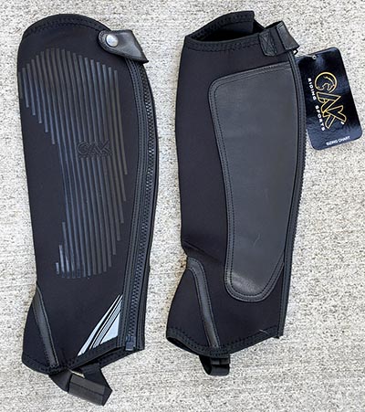 AK Stretchy Neoprene Half Chaps *ONLY ONE PAIR AVAILABLE SIZE MEDIUM*