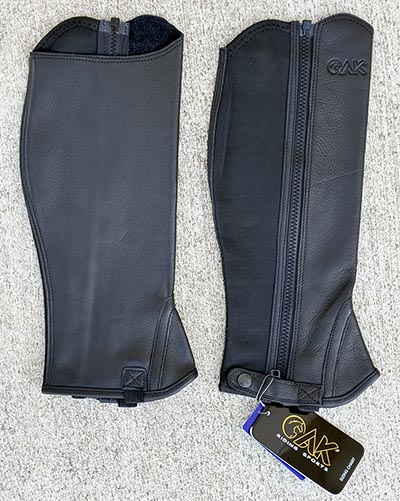 AK Genuine Leather Half Chaps *ONLY ONE PAIR AVAILABLE SIZE MEDIUM*