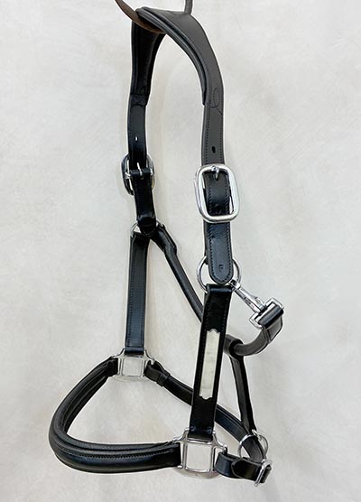 Black Padded Leather Halter Horse Size Full *ONLY ONE AVAILABLE*