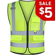 High Vis Yellow Reflective Safety Vest *LAST ONE size Medium*