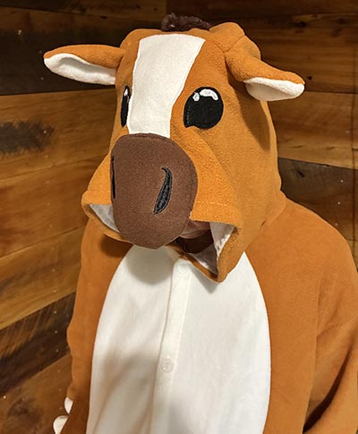 Adult Horse or Cow Costume Onesie HALF PRICE *ONLY ONE AVAILABLE Size Medium*