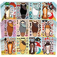 48 pc Funny Make-A-Horse Sticker Sheets *ONLY ONE SET AVAILABLE*