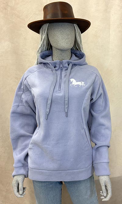 Lavender Quarter Zip Fleece Hood HALF PRICE *ONLY ONE AVAILABLE size Medium*