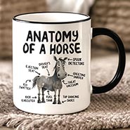 Anatomy of a Horse Funny Mug *ONLY ONE AVAILABLE*