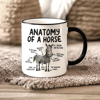 Anatomy of a Horse Funny Mug *ONLY ONE AVAILABLE*