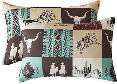 Aztec Western Pillow Cases Standard size 20x26 *ONLY ONE PAIR AVAILABLE*