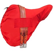 Red Fleece-Lined Waterproof English Saddle Cover *ONLY ONE AVAILABLE*