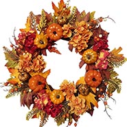 Decorative Autumn Harvest Colors Wreath *ONLY ONE AVAILABLE*