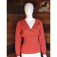 Venus Brand Coral Knit Top with Laced Eyelet details *ONLY ONE AVAILABLE - SIZE M*