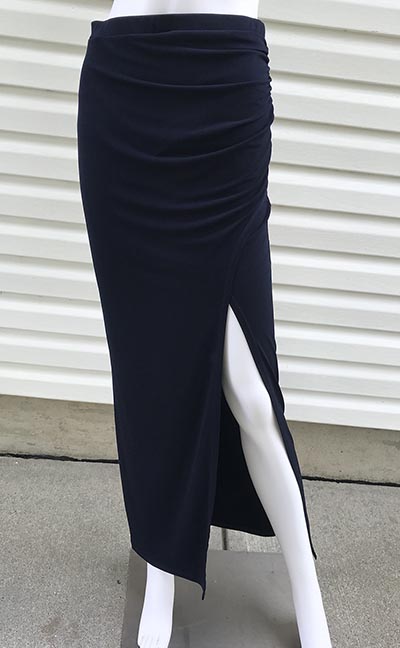 Venus Navy Ruched Skirt *ONLY ONE AVAILABLE size MEDIUM*