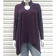 Venus Brand Flowy Plum Knit Top with Metal details *ONLY ONE AVAILABLE - SIZE M*