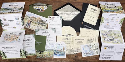 Wide Eyes Paper Co Wedding invitation Idea Sample Kit *ONLY 1 SET AVAILABLE*
