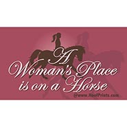 Woman's Place is on a Horse Magnet *COLLECTABLE! 3rd in the series*