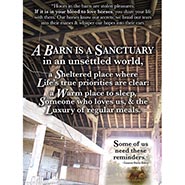 A Barn is a Sanctuary in an Unsettled World Print *ONLY 1 AVAILABLE*